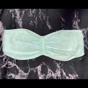 PINK Mint Green Lace Bandeau